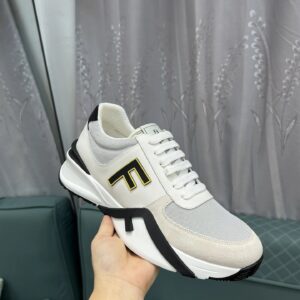 fendi flow men's fashion sneakers white