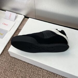 chloe sneakers black white