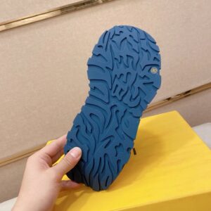 fendi flow cowhide sneakers blue