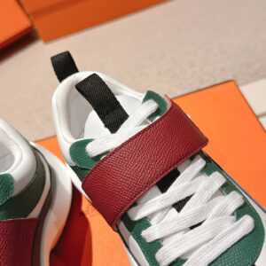 hermes loop leather sneakers multi color
