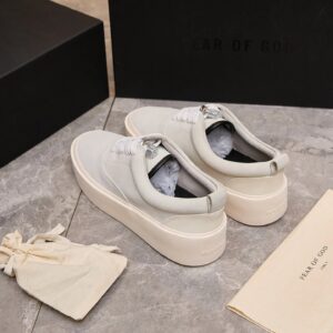 fear of god fog101 suede sneakers white