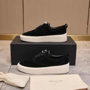 fear of god fog101 suede sneakers black