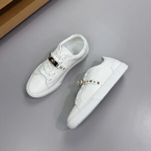 hermes day nappa sneakers white
