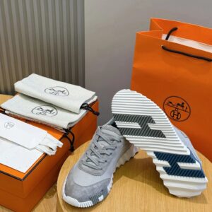 hermes bouncing sneakers navy