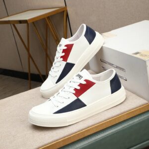 gucci leather sneakers white blue red