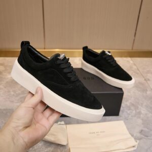 fear of god fog101 suede sneakers black