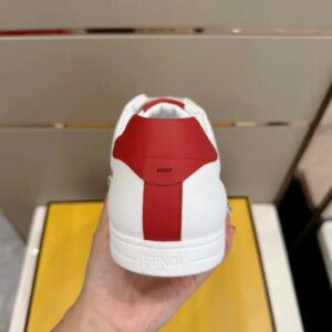 fendi ff men's sneakers white red