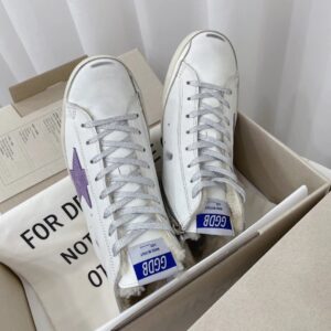 golden goose francy high top sneakers purple star
