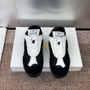 chloe sneakers black white