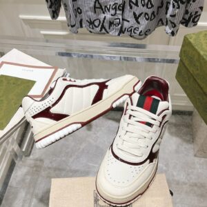 gucci re web sneakers white red