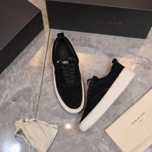 fear of god fog101 suede sneakers black