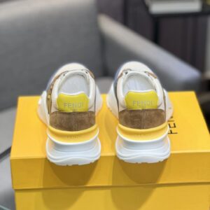 fendi flow men's fashion sneakers yellow