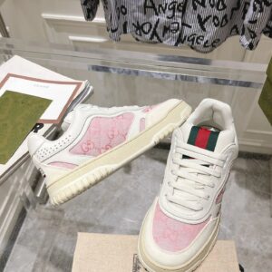 gucci re web sneakers white pink