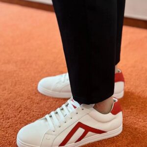 fendi ff men's sneakers white red