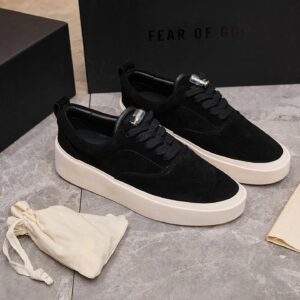 fear of god fog101 suede sneakers black