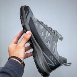 ecco grey running shoes