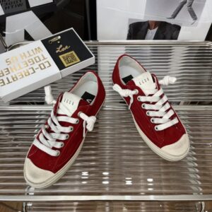 golden goose vstar2 sneakers red