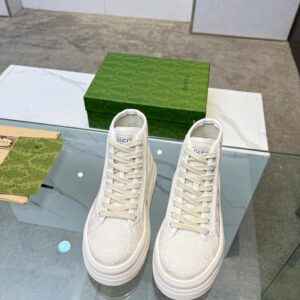 gucci platform sneakers white
