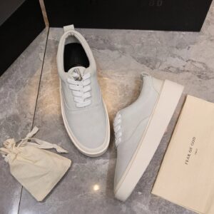 fear of god fog101 suede sneakers white