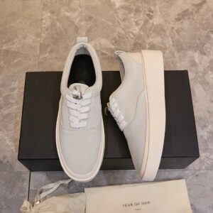 fear of god fog101 suede sneakers white