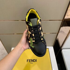 fendi classic sneakers camouflage