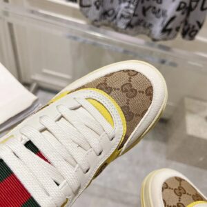 gucci re web sneakers white yellow