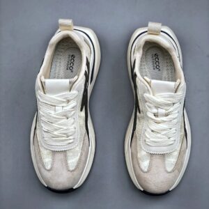 ecco beige running shoes