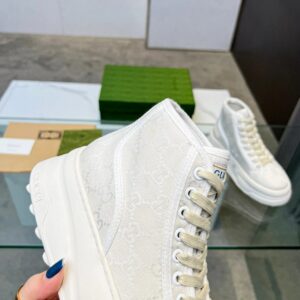 gucci platform sneakers white