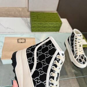 gucci platform sneakers black