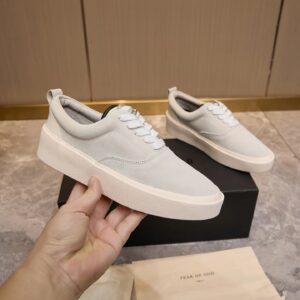fear of god fog101 suede sneakers white