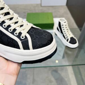 gucci platform sneakers black