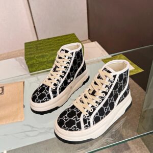 gucci platform sneakers black