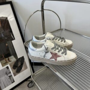 golden goose hi star sneakers pink star