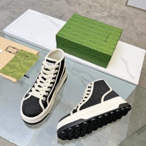 gucci platform sneakers black