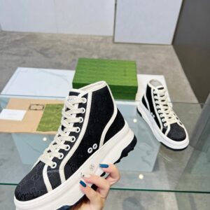 gucci platform sneakers black