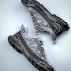 ecco grey running shoes