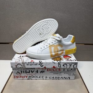 dolce & gabbana sneakers white yellow