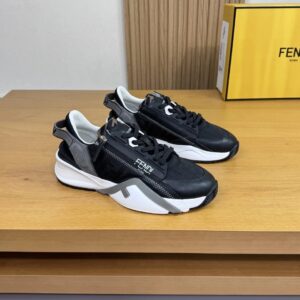 fendi flow men's fashion sneakers black