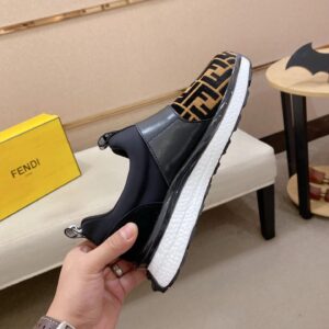 fendi high top sneakers black