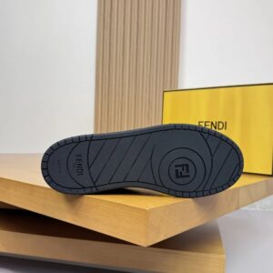 fendi suede sneakers black