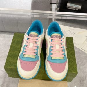 gucci lido mac80 sneakers white blue