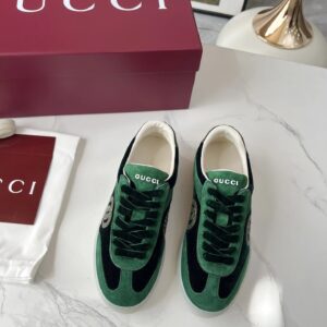 gucci 3d gg trainers green black