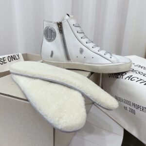 golden goose francy high top sneakers purple star