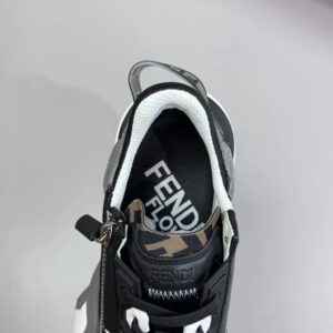 fendi flow men's fashion sneakers black