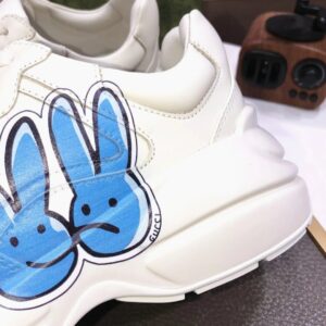 gucci rhyton clunky sneakers white blue