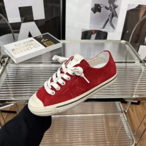 golden goose vstar2 sneakers red