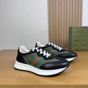 gucci ​re motion premium sneakers black green