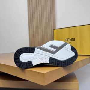 fendi flow men's fashion sneakers black