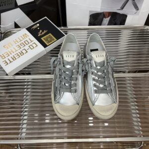 golden goose vstar2 sneakers silver
