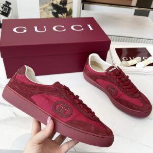 gucci 3d gg trainers red